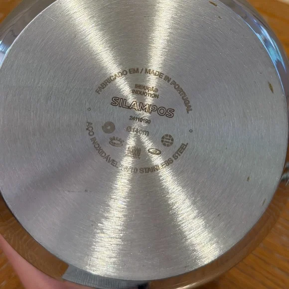 Silampos Classic Stainless Steel 14 Cm Milk Warmer Jug Pot W/Handle Portugal - Picture 9 of 9